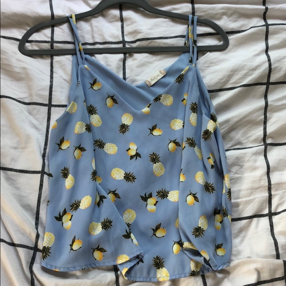 Altar’d State lemon pineapple tank top